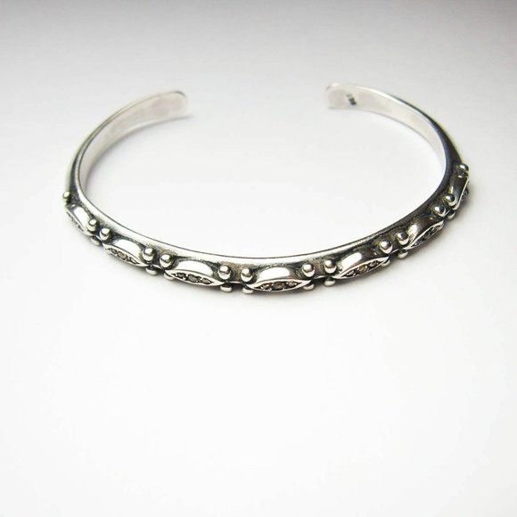 New Chan luu Bangle Cuff 925 Sterling Silver 0.32 ct champagne diamond $545 - Picture 6 of 6